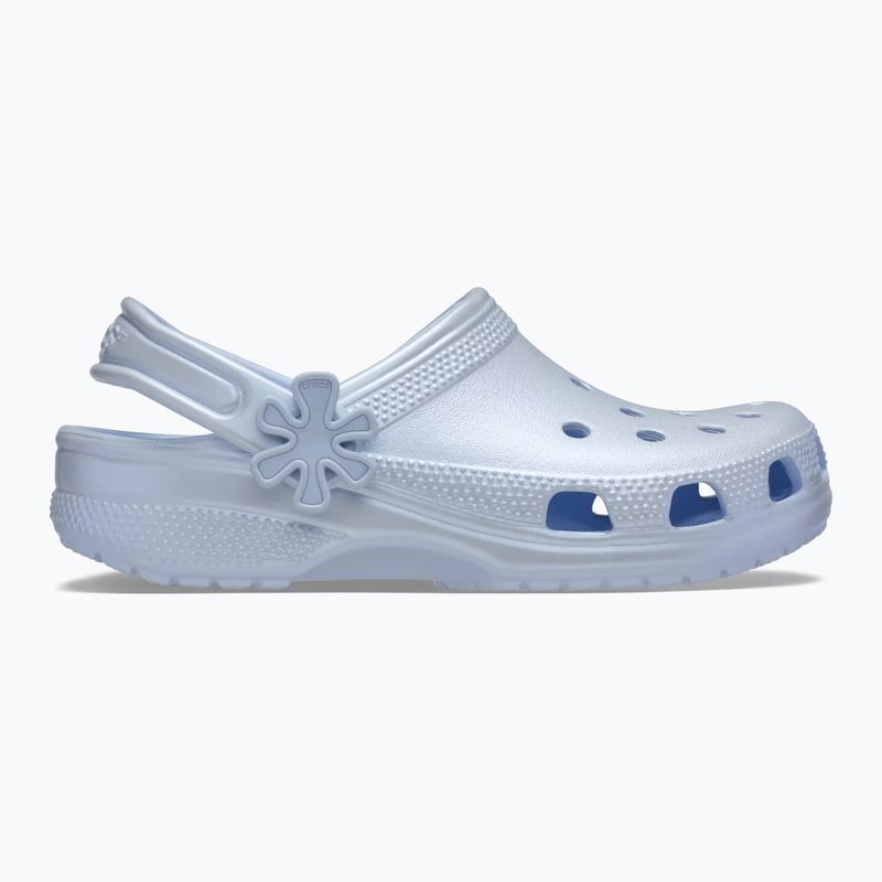 Detské šľapky Crocs Classic Pearl Shine blue frost 10