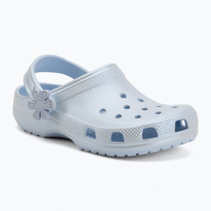 Detské šľapky Crocs Classic Pearl Shine blue frost 2