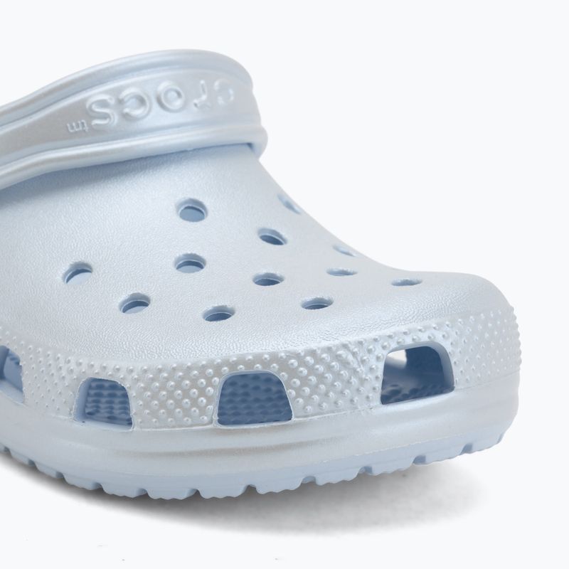 Detské šľapky Crocs Classic Pearl Shine blue frost 8