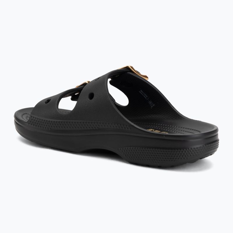 Dámske šľapky Crocs Saturday Metallic Buckle black 3