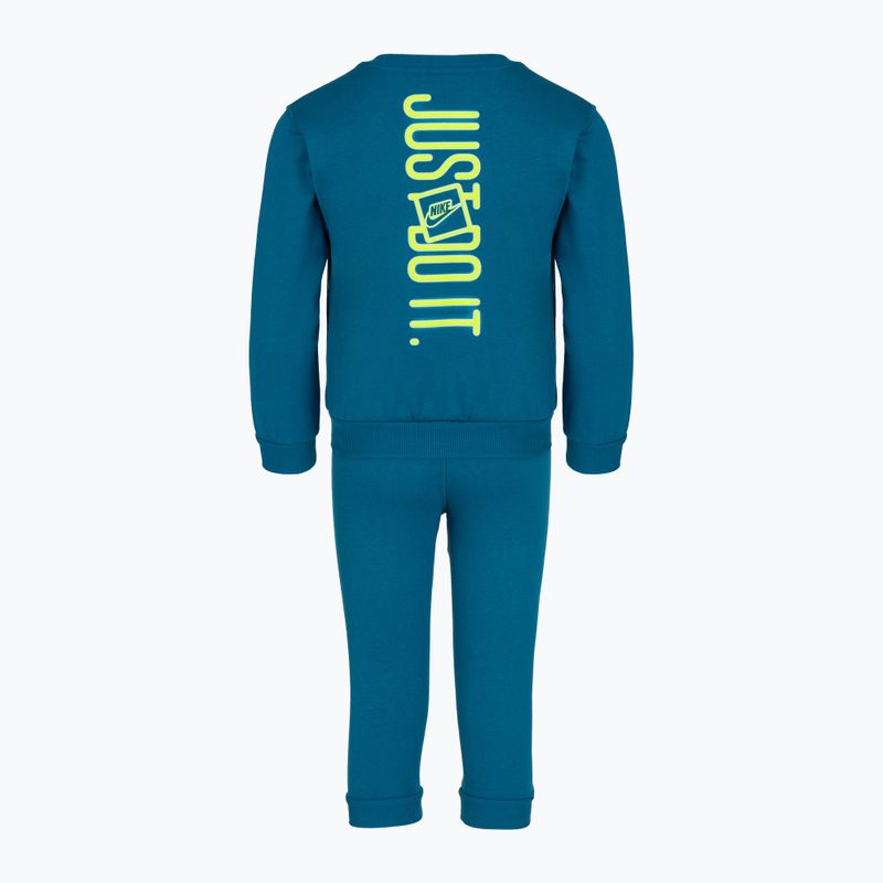 Detská tepláková súprava Nike Sportswear Get With Me Lightweight Fleece green abyss 2
