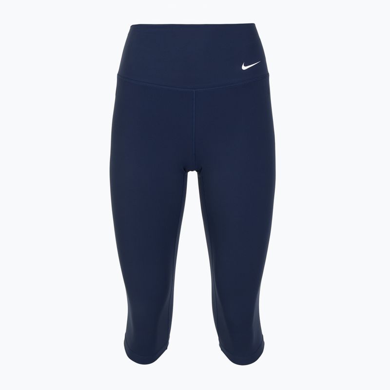 Dámske legíny Nike One High Waisted Capri midnight navy/white 8