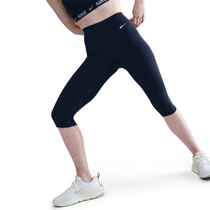 Dámske legíny Nike One High Waisted Capri midnight navy/white 4