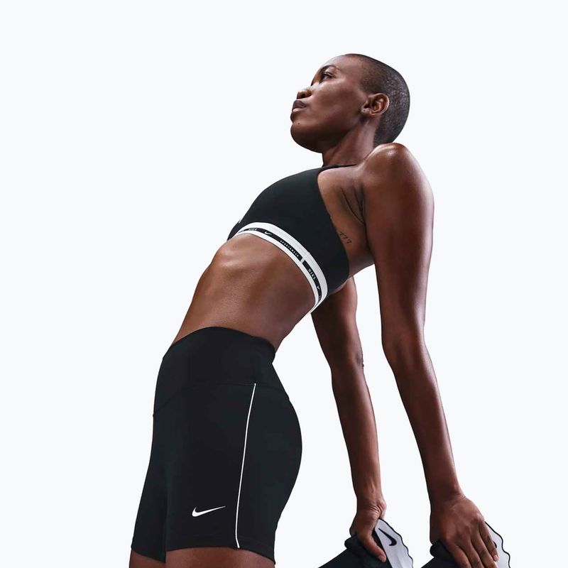 Dámske šortky Nike One Dri-Fit Biker 5" black/white 6