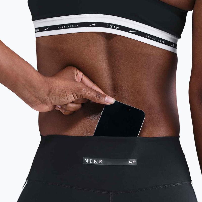 Dámske šortky Nike One Dri-Fit Biker 5" black/white 7