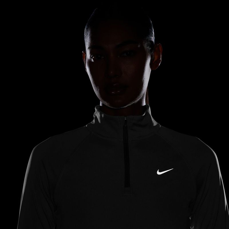 Dámska bežecká mikina Nike Tempo Dri-Fit 1/4 Zip white 6