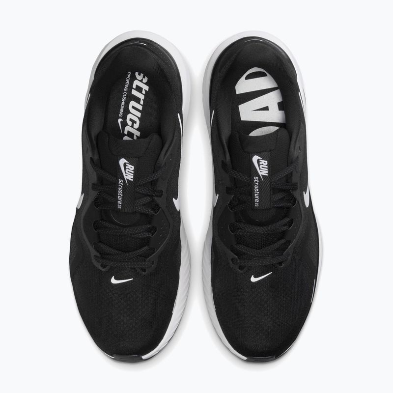 Pánske bežecké topánky Nike Structure 26 Wide black/wolf grey/metallic silver/white 4