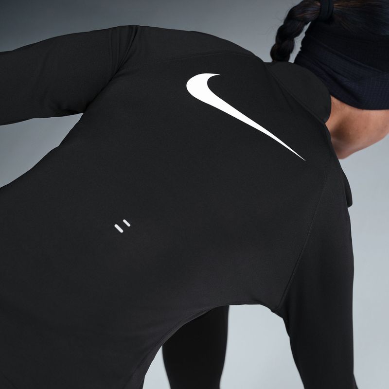 Dámske bežecké tričko s dlhým rukávom Nike Tempo Swoosh Run Dri-Fit 1/4-Zip black/white 5
