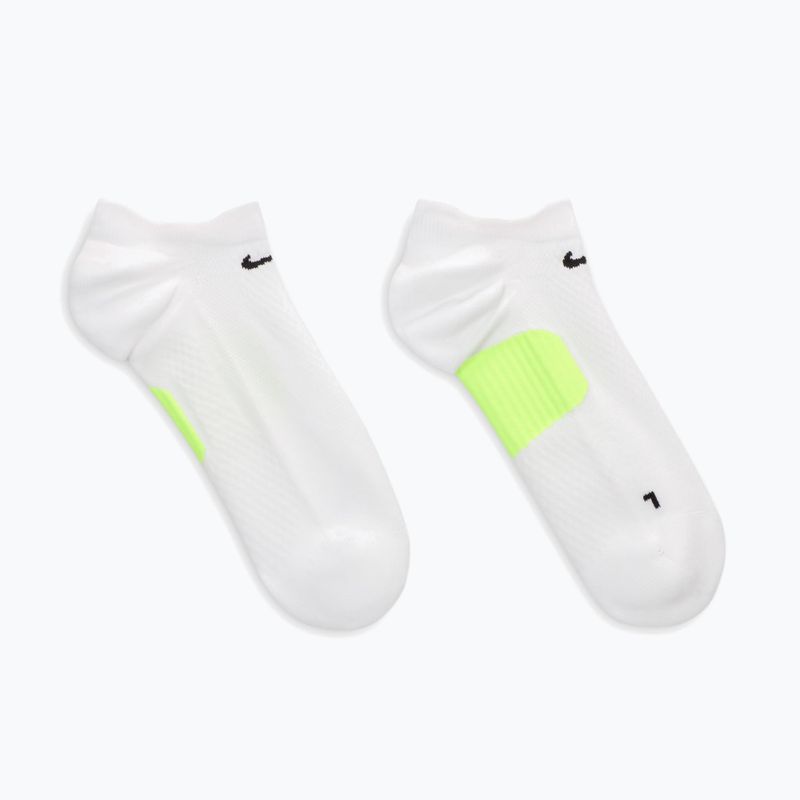 Ponožky Nike Running Midweight No-Show white/volt/black 3