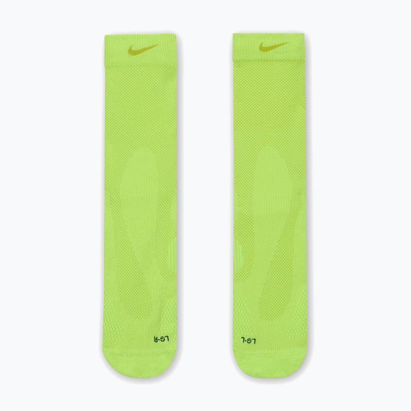 Ponožky Nike Running Lightweight Crew volt/bright cactus/black/bright cactus 2