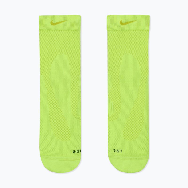 Ponožky Nike Running Lightweight Micro Crew volt/bright cactus/black/bright cactus 2