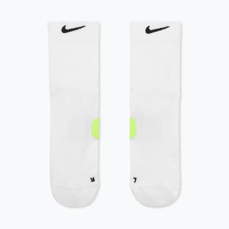 Ponožky Nike Running Midweight Micro Crew white/volt/black 2