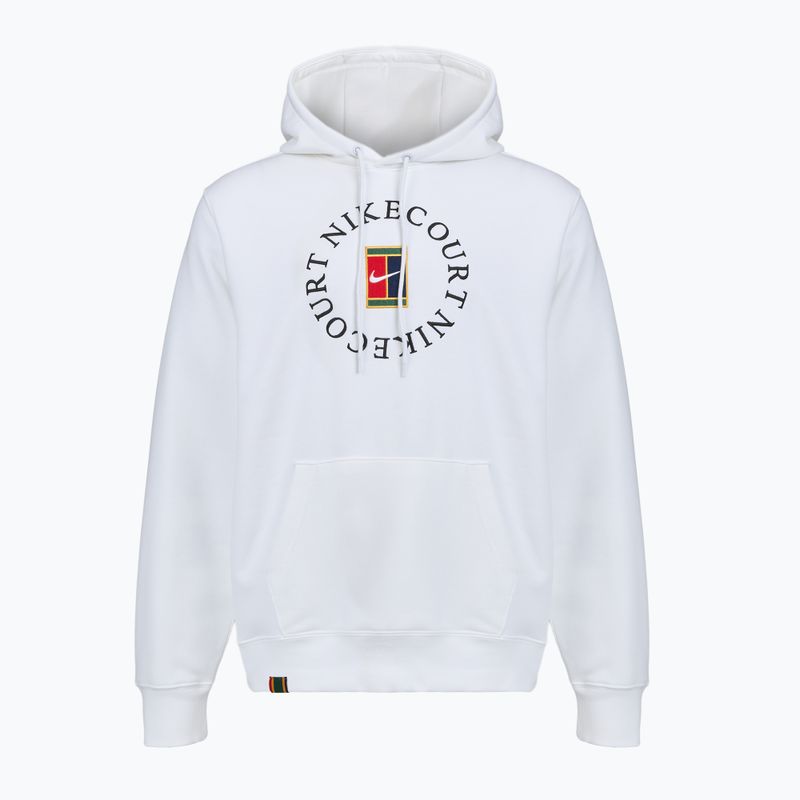 Pánska tenisová mikina Nike Court Dri-Fit Heritage French Terry Hoodie white/black 7