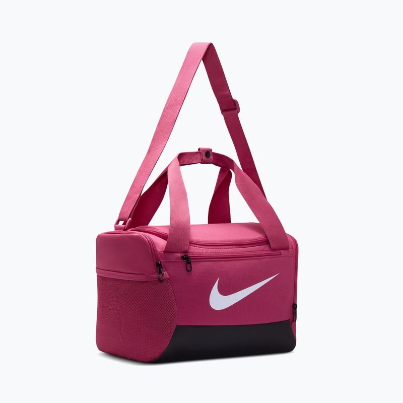 Tréningová taška Nike Brasilia 9.5 Duffle 25 l sweet beet/black/white 3