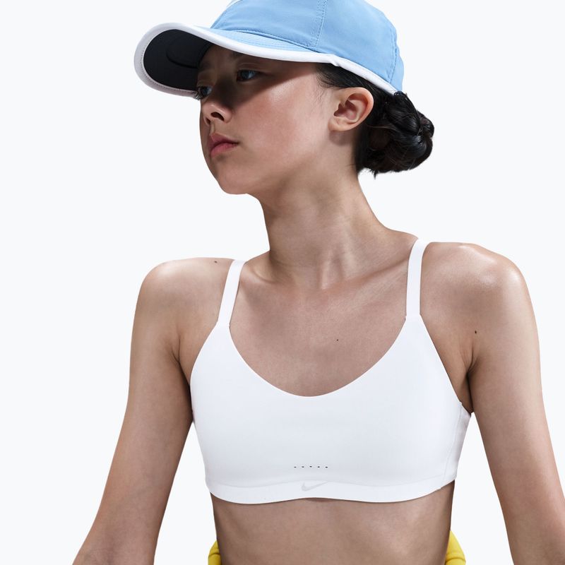 Dievčenská podprsenka Nike Alate White/Light Smoke Grey 4