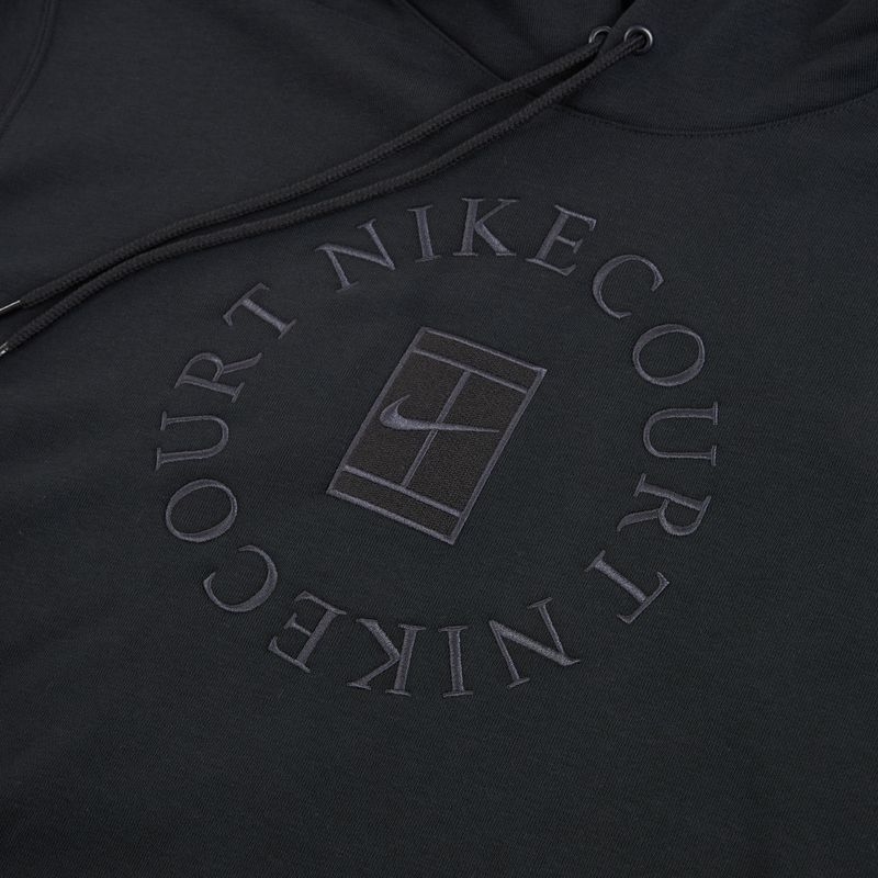 Pánska tenisová mikina Nike Court Dri-Fit Heritage French Terry Hoodie black/anthracite 8