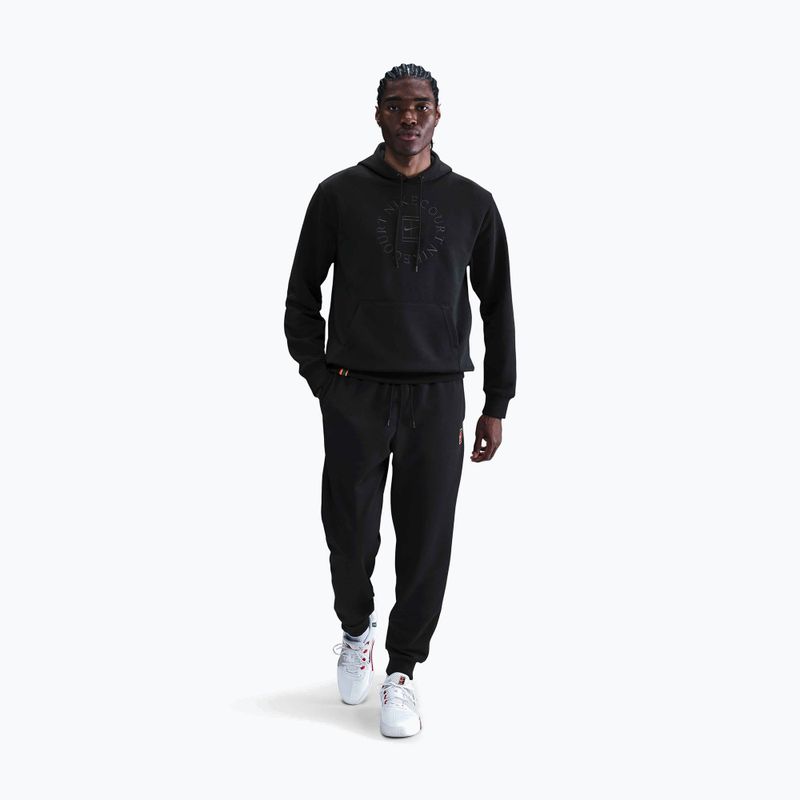 Pánska tenisová mikina Nike Court Dri-Fit Heritage French Terry Hoodie black/anthracite 2