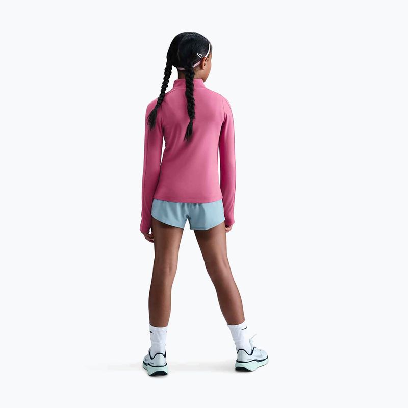Detské tréningové tričko longsleeve Nike Dri-Fit 1/4 Zip sweet beet/white 3