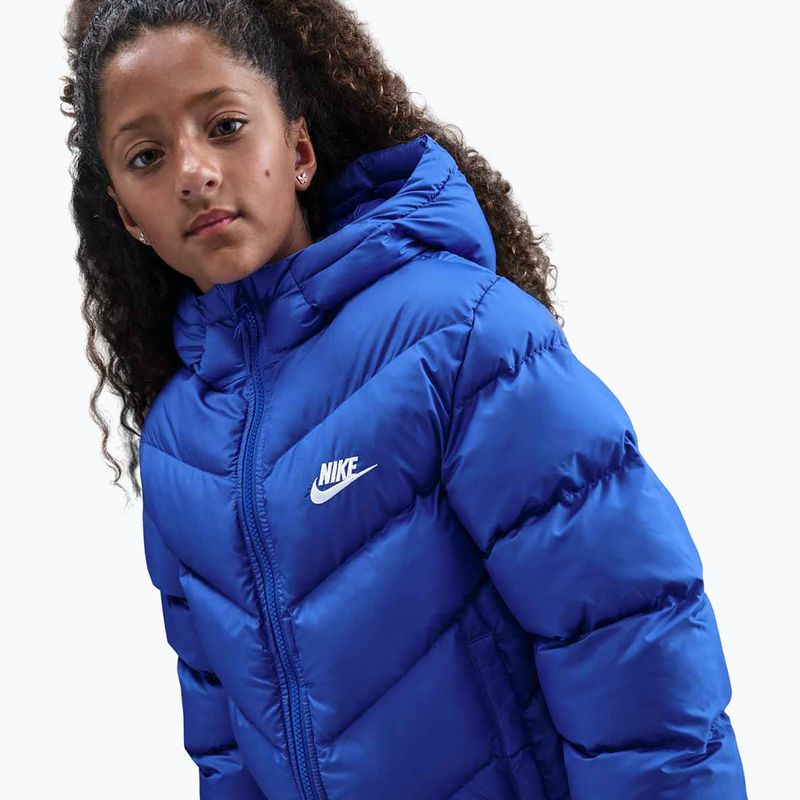 Detská zateplená bunda Nike Sportswear All Day Play game royal/white 3