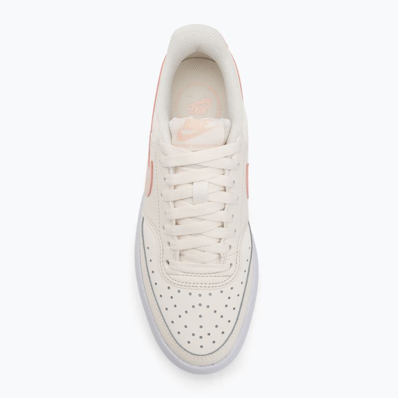 Dámske topánky Nike Court Vision Alta pale ivory/washed coral/white 5