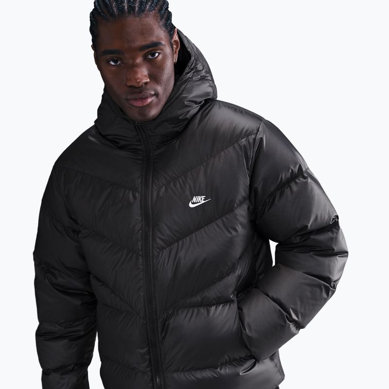 Pánska páperová bunda Nike Windrunner black/black/white 4