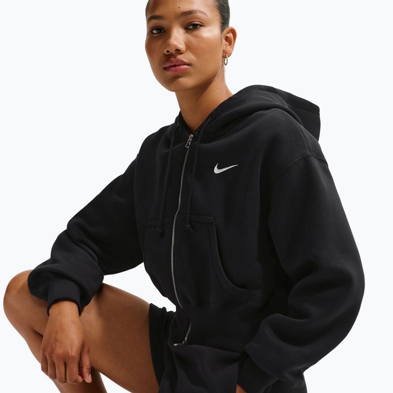 Dámska mikina  Nike Sportswear Phoenix Fleece Loose Full-Zip black/sail 4