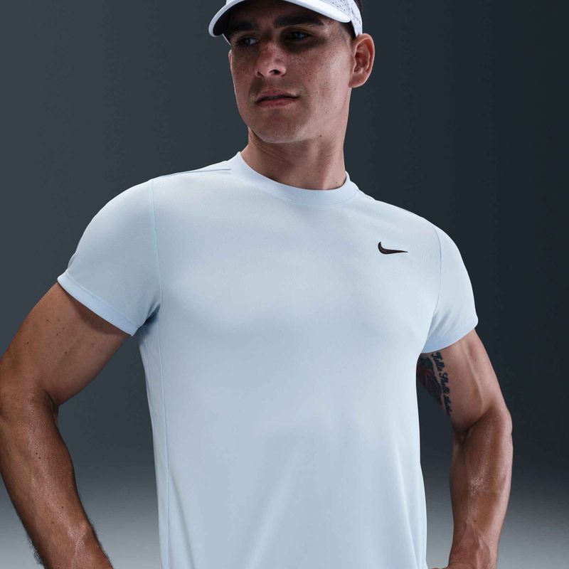 Pánske tenisové tričko Nike Court Dri-Fit Victory celestine blue / black 4