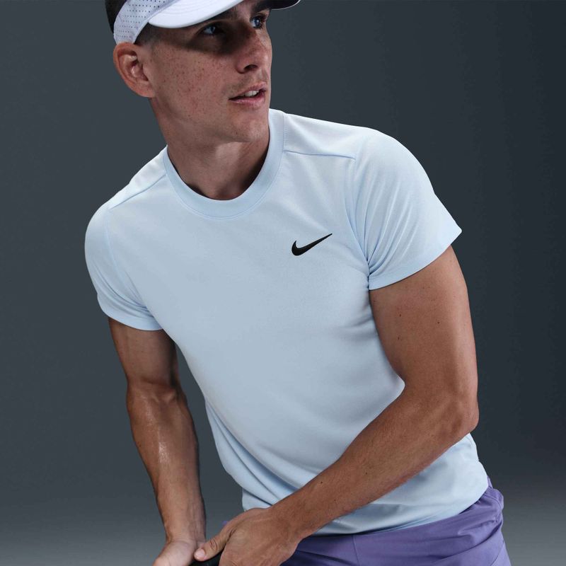Pánske tenisové tričko Nike Court Dri-Fit Victory celestine blue / black 7