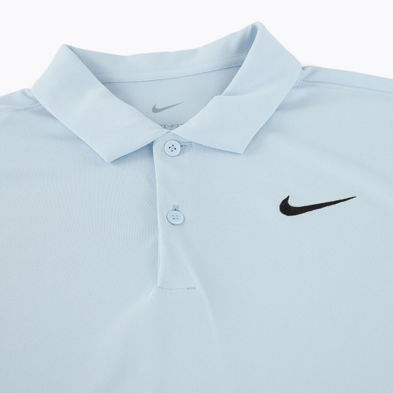 Pánske tenisové tričko Nike Court Dri-Fit Polo Solid celestine blue / black 9