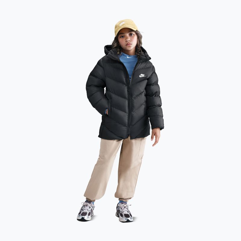 Detská zateplená bunda Nike Sportswear All Day Play black/white 3