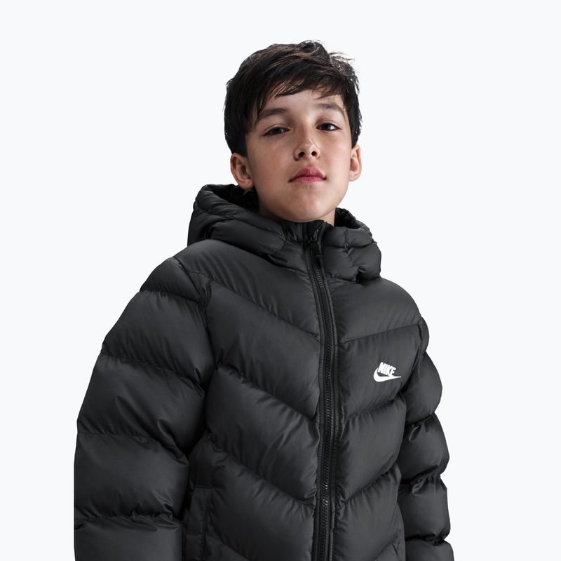Detská zateplená bunda Nike Sportswear All Day Play black/white 6