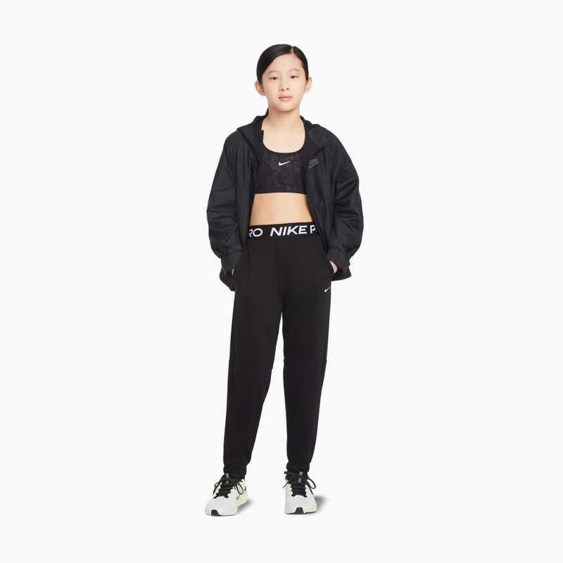 Detské nohavice Nike Pro Fleece black/black/black/white 2