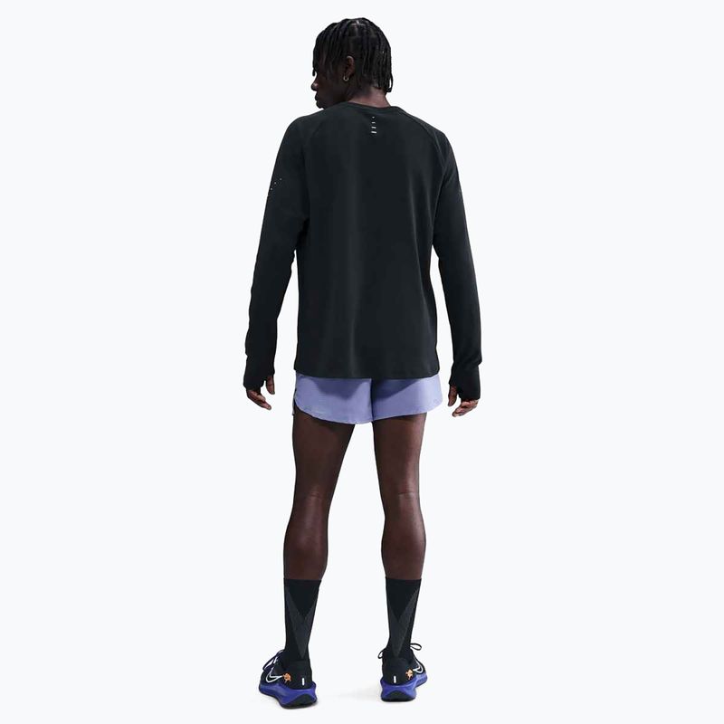 Pánske bežecké tričko longsleeve Nike Stride Dri-Fit Waffle Crew black 3