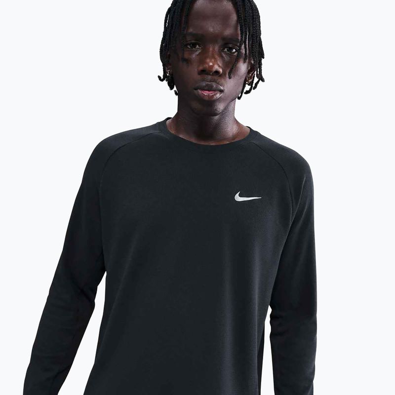 Pánske bežecké tričko longsleeve Nike Stride Dri-Fit Waffle Crew black 4