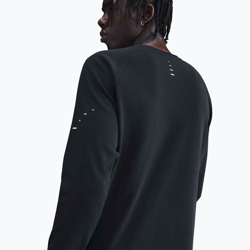 Pánske bežecké tričko longsleeve Nike Stride Dri-Fit Waffle Crew black 5