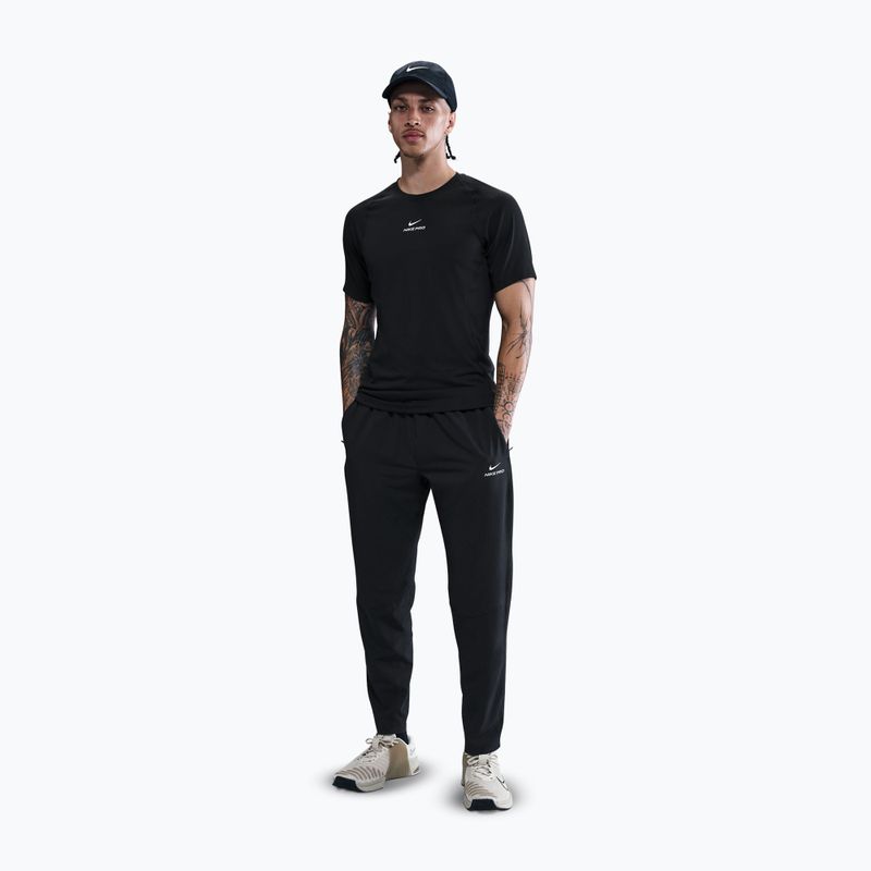 Pánske nohavice Nike Pro Training Dri-Fit čierna/biela 2