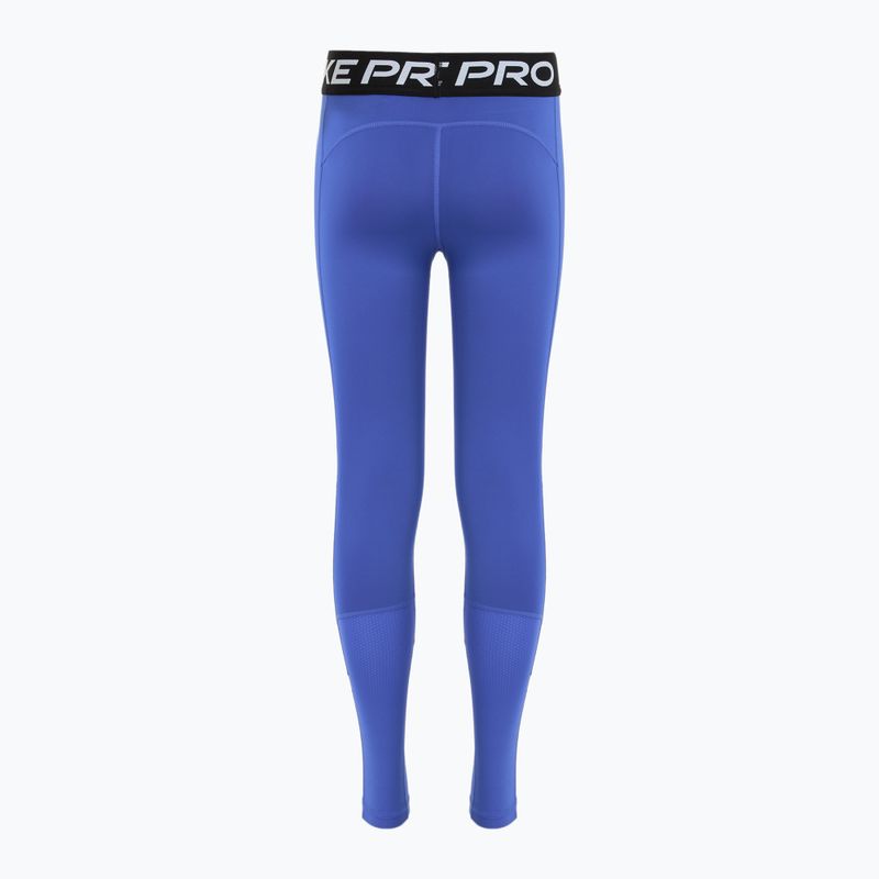 Detské legíny Nike Pro Dri-FIT comet blue/black/white 8