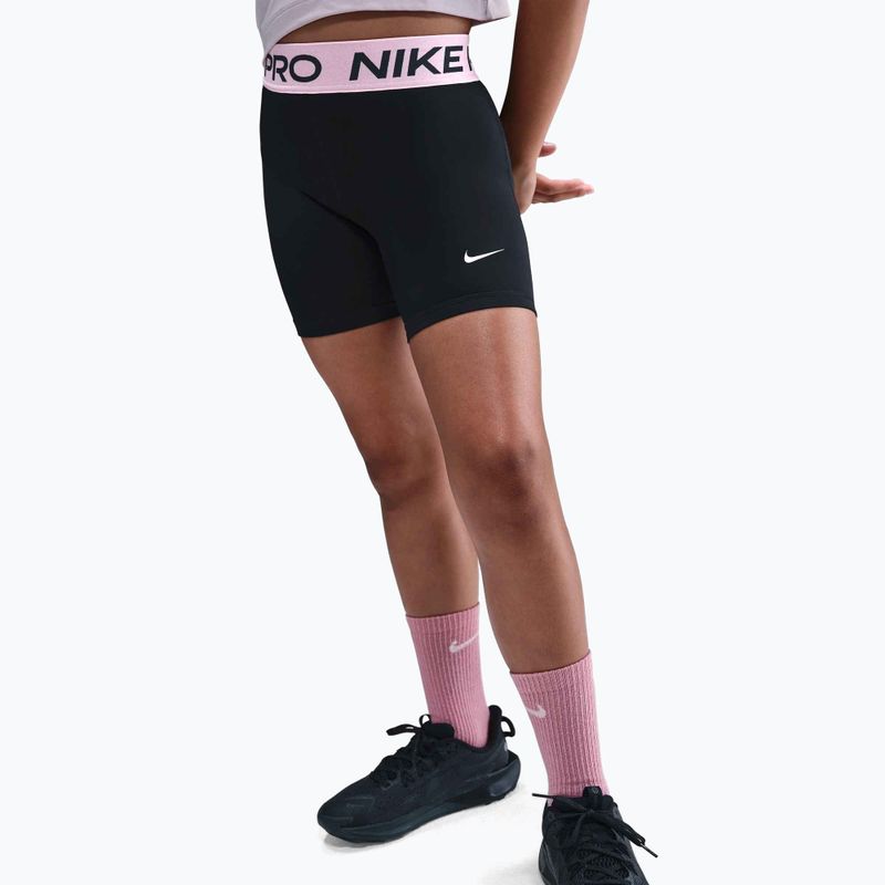 Detské šortky Nike Pro Dri-Fit 5" black/med soft pink/white