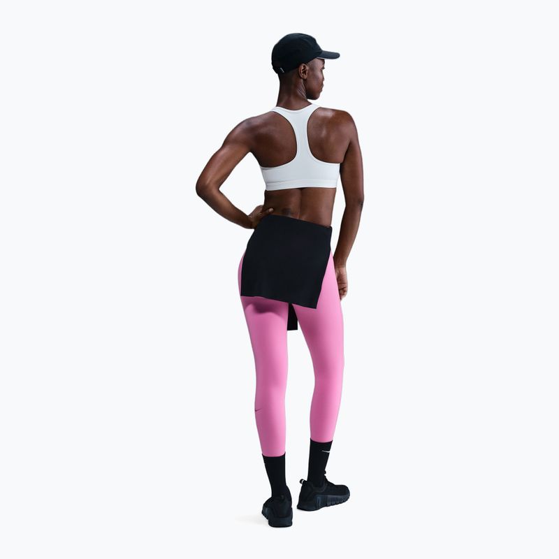 Športová podprsenka Nike Swoosh Medium Support white/black 3