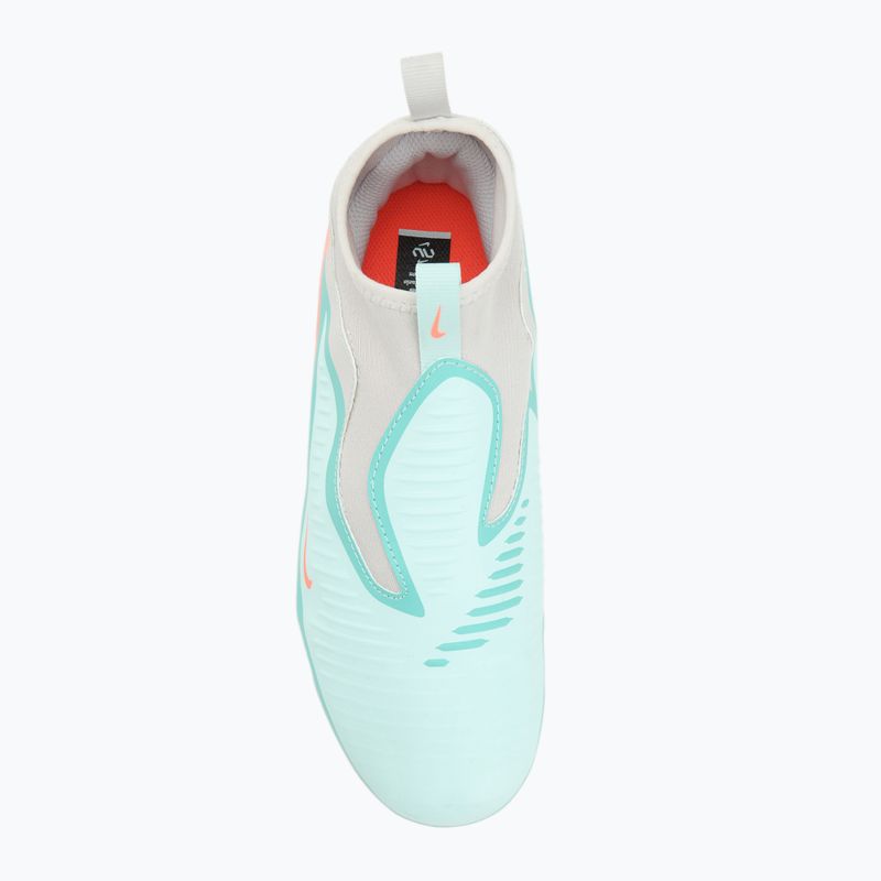 Detské kopačky Nike United Phantom 6 High Academy Jr FG/MG pistachio frost/hyper orange 5
