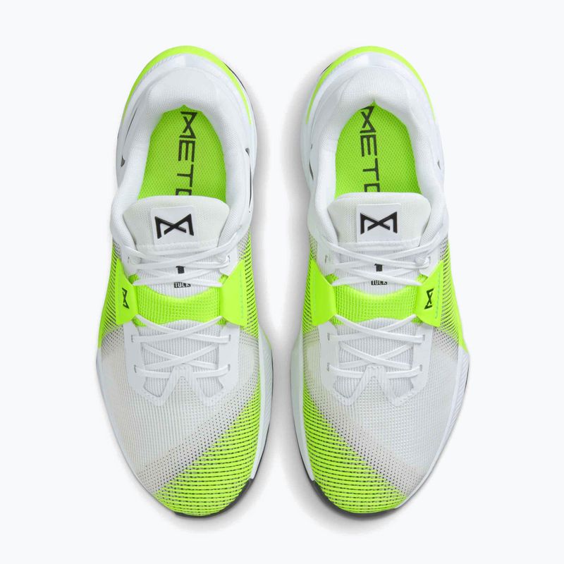Pánske vzpieračské topánky Nike Metcon 10 white/volt/black 5