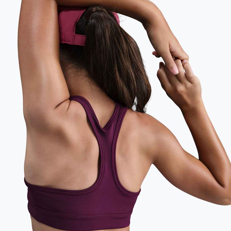 Detská športová podprsenka Nike Swoosh burgundy/white 4