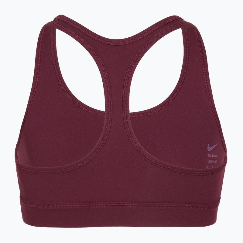 Detská športová podprsenka Nike Swoosh burgundy/white 7
