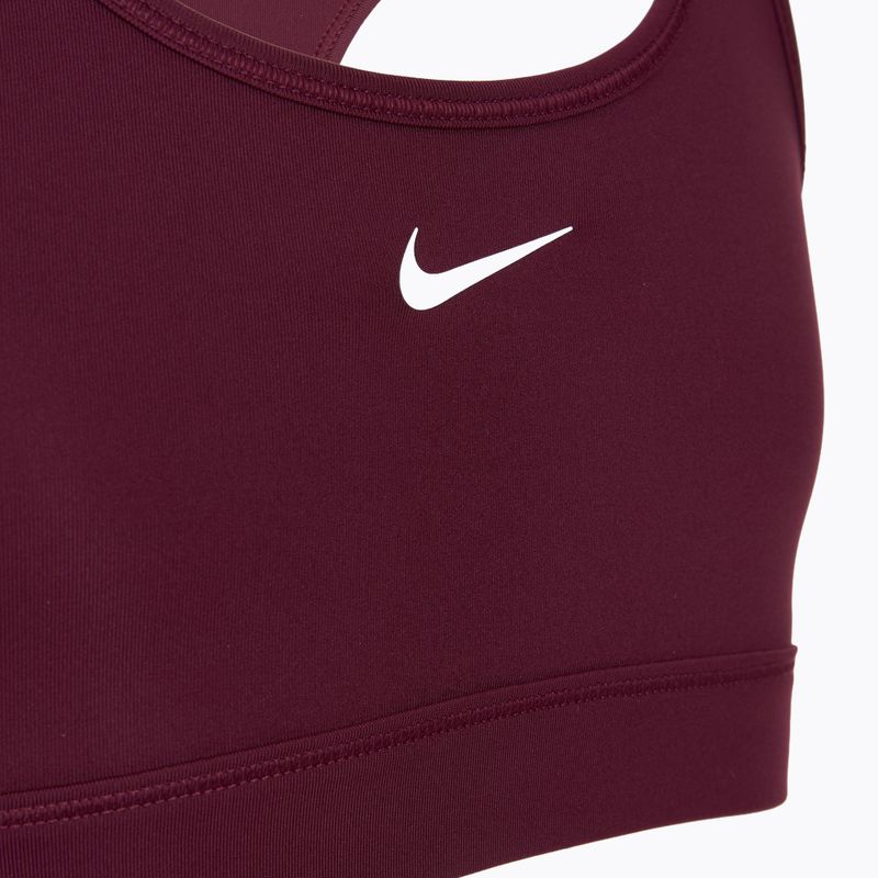 Detská športová podprsenka Nike Swoosh burgundy/white 8