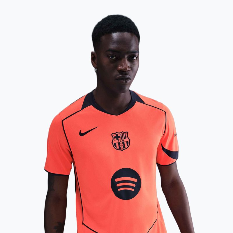 Pánsky futbalový dres Nike FC Barcelona 2025/26 Stadium Third bright mango/midnight navy/midnight navy 4