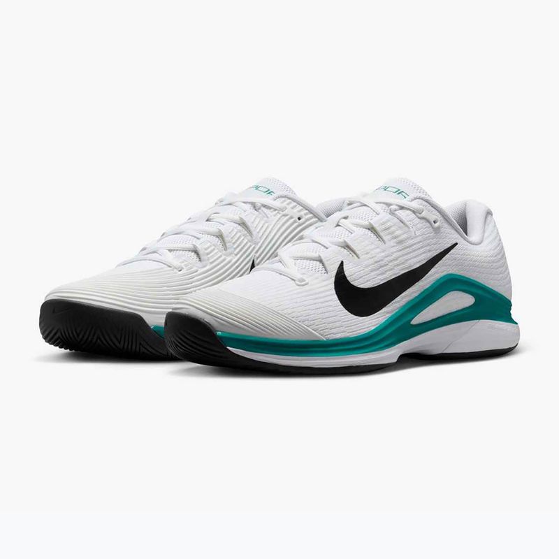 Pánske tenisové topánky Nike Vapor 12 white / black / radiant emerald 10