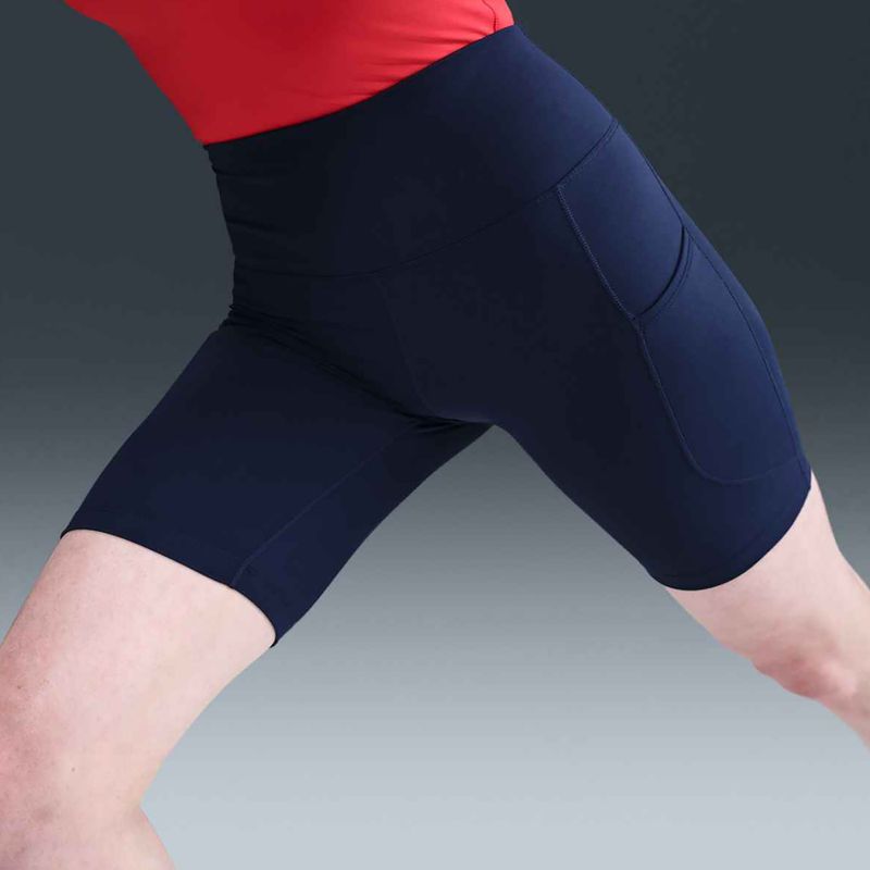 Dámske šortky Nike One High Waisted 8" Biker midnight navy 11