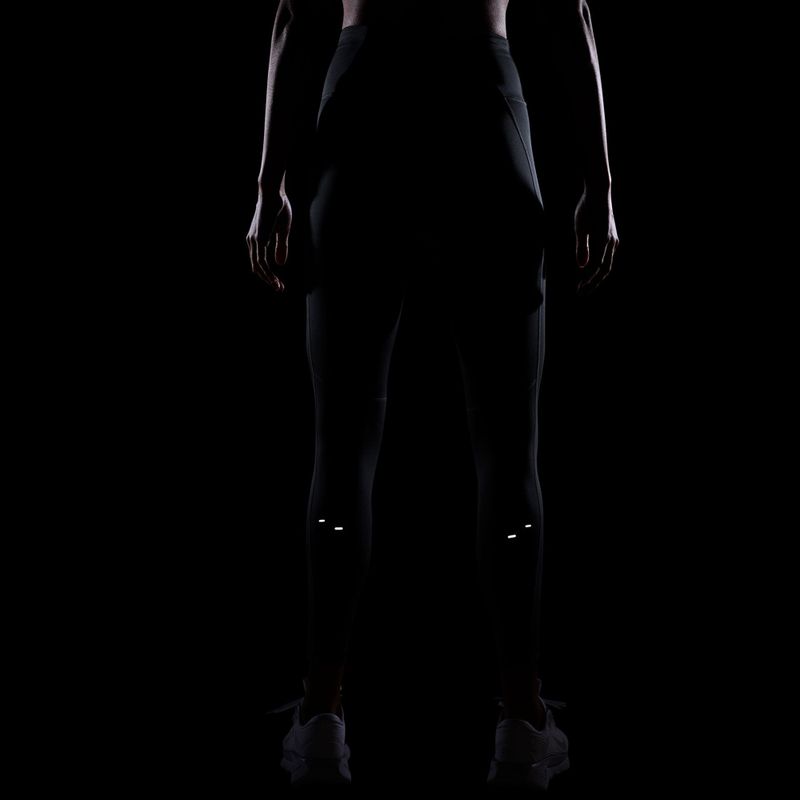 Dámske bežecké legíny Nike Tempo Swoosh Run High-Waisted 7/8 black/white 6