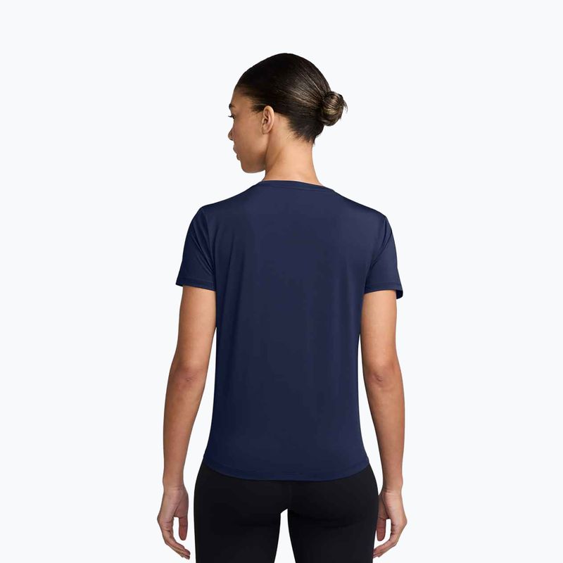 Dámske tréningové tričko Nike One Classic Dri-Fit midnight navy/white 2