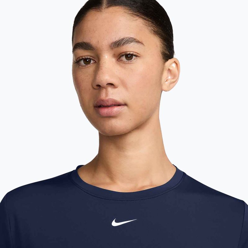 Dámske tréningové tričko Nike One Classic Dri-Fit midnight navy/white 3